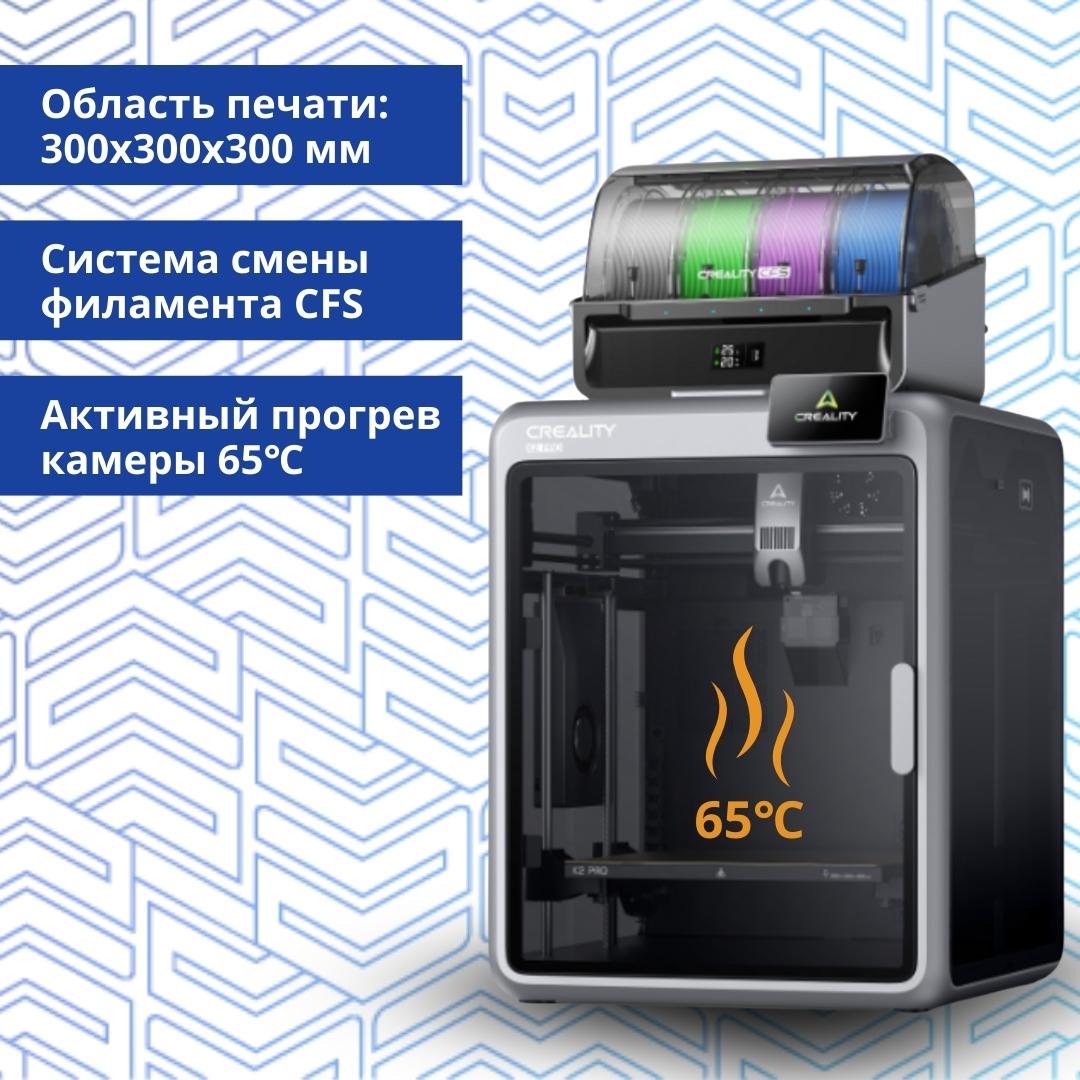 Фото 3D принтер Creality K2 Pro Combo