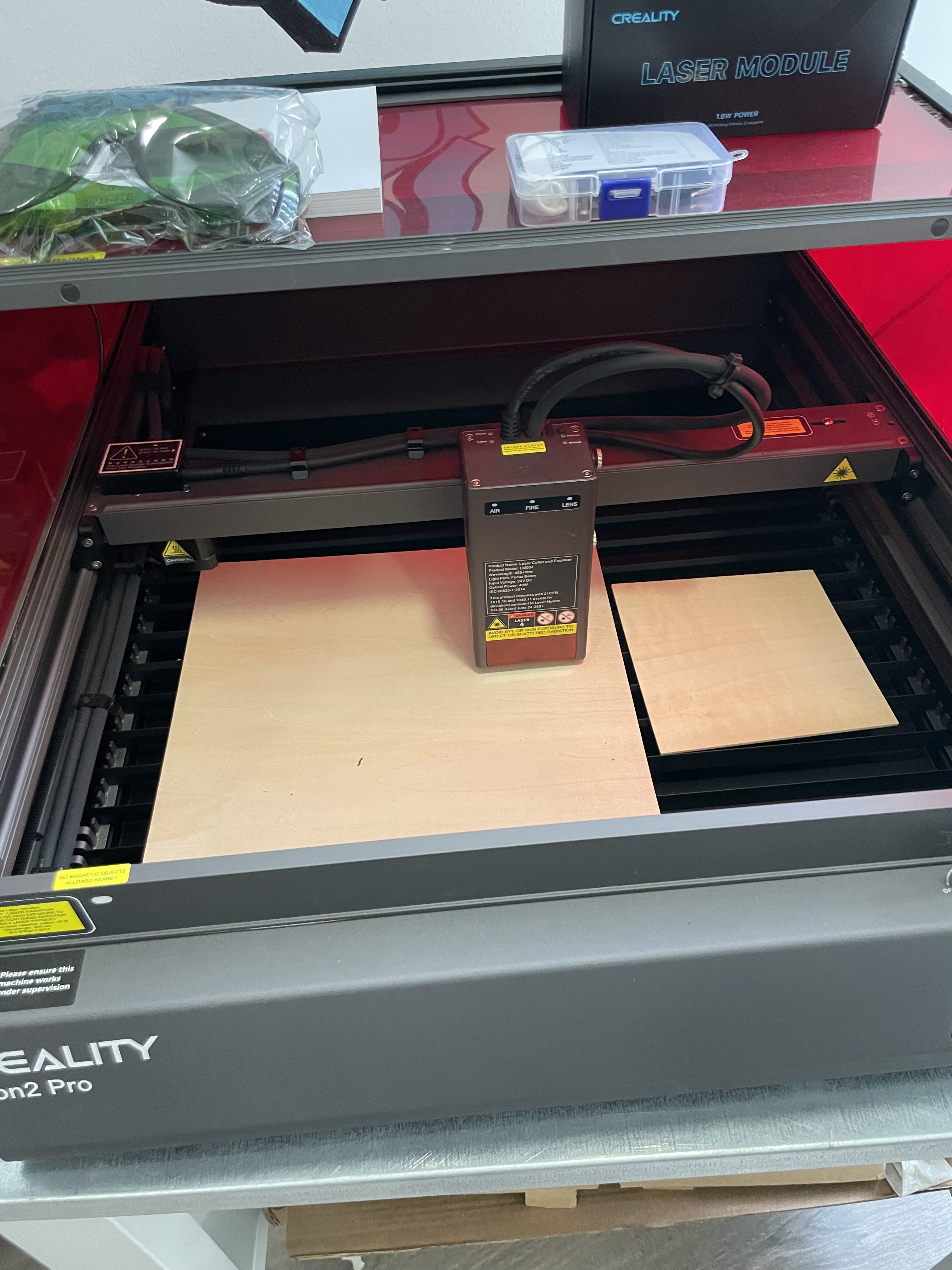 Фото Настольный лазерный гравер Creality Falcon 2 Pro 40W (Falcon2 Pro) Б/У