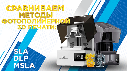 Сравнение методов 3D печати SLA, DLP и MSLA: в чем разница между лазерными, проекторными и ЖК-масочными фотополимерными 3D-принтерами